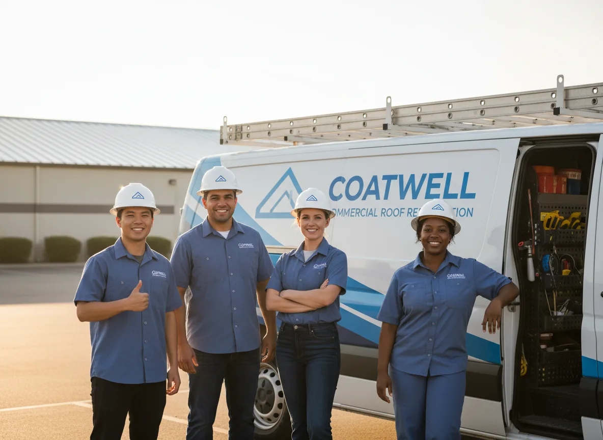 Commercial roof coating company in Manly, IA